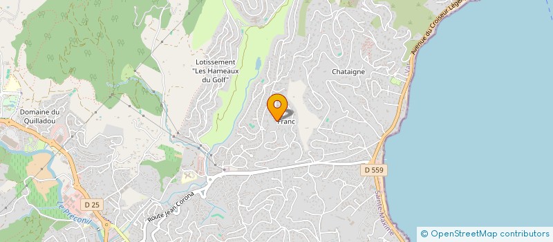localisation de l'entreprise GUBER SARL à SAINTE-MAXIME