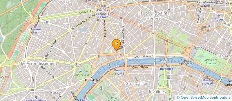 localisation de l'entreprise GUCCI FRANCE à PARIS