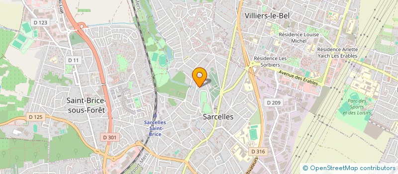 localisation de l'entreprise GUDA  SARCELLES