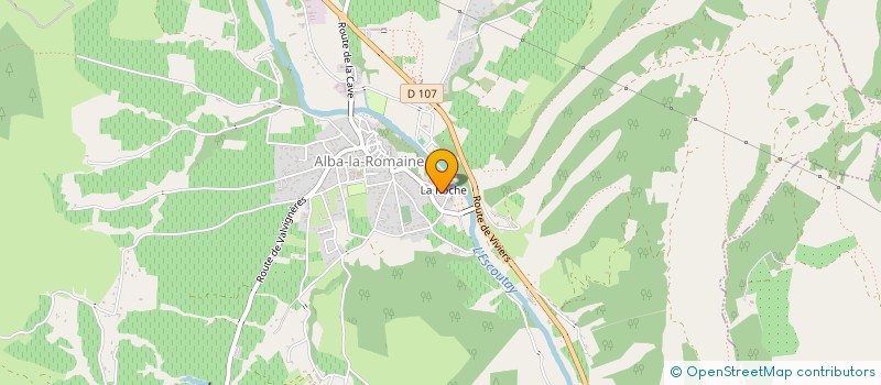 localisation de l'entreprise GUDRUN  ALBA-LA-ROMAINE