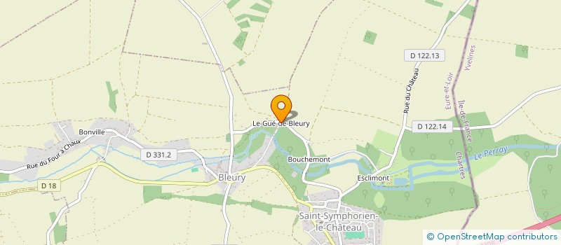 localisation de l'entreprise GUE DE BLEURY à AUNEAU-BLEURY-SAINT-SYMPHORIEN