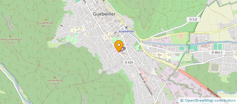 localisation de l'entreprise GUEB'IMMO  GUEBWILLER