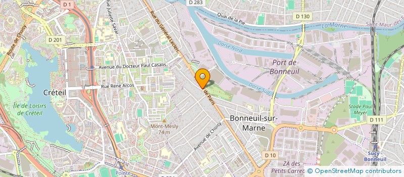 localisation de l'entreprise GUECHEM GESTION à BONNEUIL-SUR-MARNE