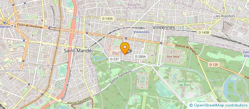 localisation de l'entreprise GUECHI à VINCENNES