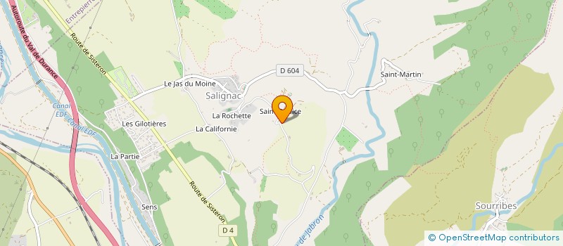 localisation de l'entreprise GUECO  LA SALLE-LES-ALPES