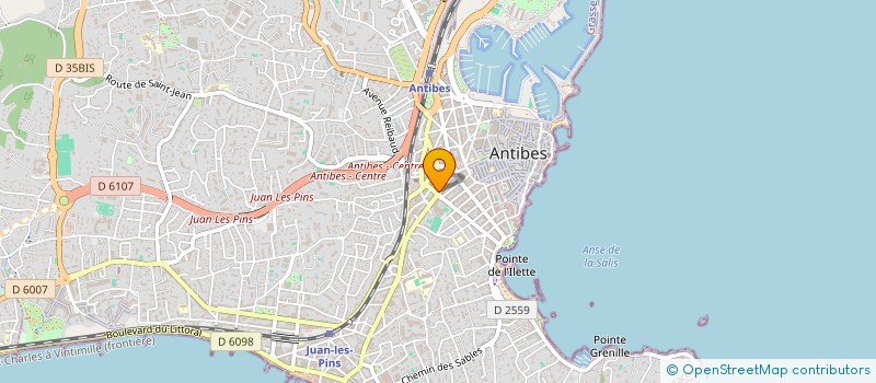 localisation de l'entreprise GUEDADA COIFFURE à ANTIBES