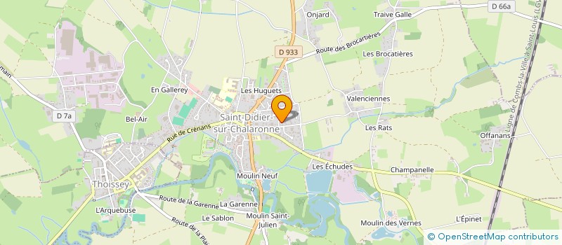 localisation de l'entreprise GUEDES HATF  SAINT-DIDIER-SUR-CHALARONNE