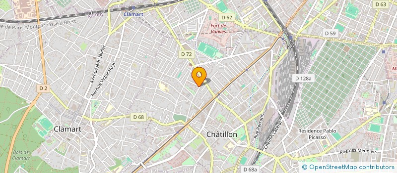 localisation de l'entreprise GUEDIEX à CHATILLON