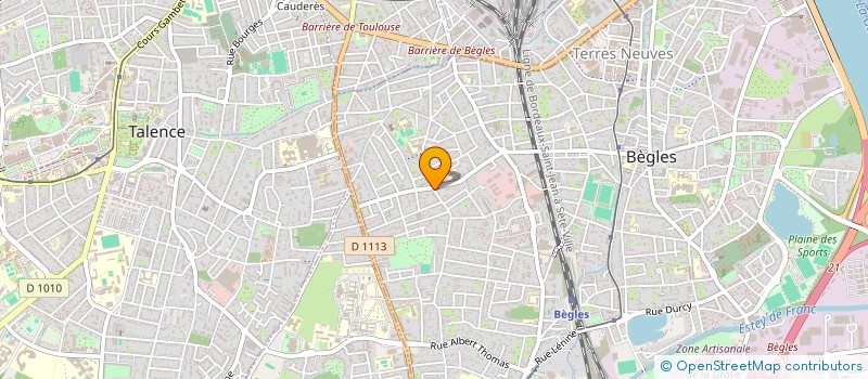 localisation de l'entreprise GUEDJ IMMO à BEGLES