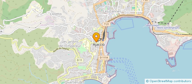 localisation de l'entreprise GUEDON ET FILLE  AJACCIO