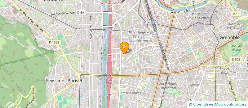 localisation de l'entreprise GUEDON FRUIT à GRENOBLE