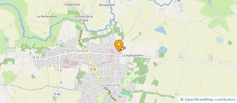 localisation de l'entreprise GUEDON PAUL  LA CHAIZE-GIRAUD