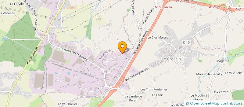 localisation de l'entreprise GUEDYMO  TREGUEUX