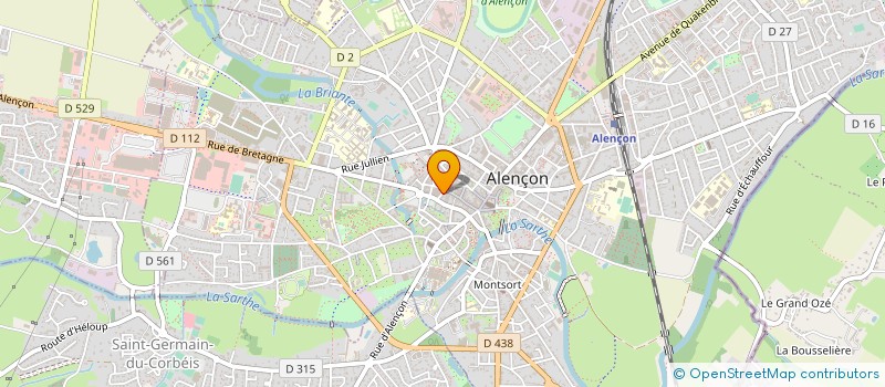 localisation de l'entreprise GUEGAM à ALENCON