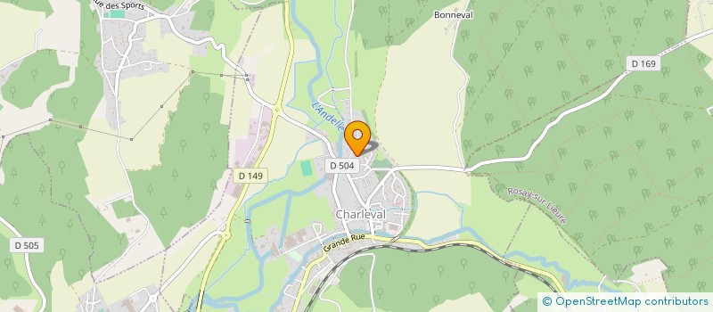 localisation de l'entreprise GUEGAN  CHARLEVAL