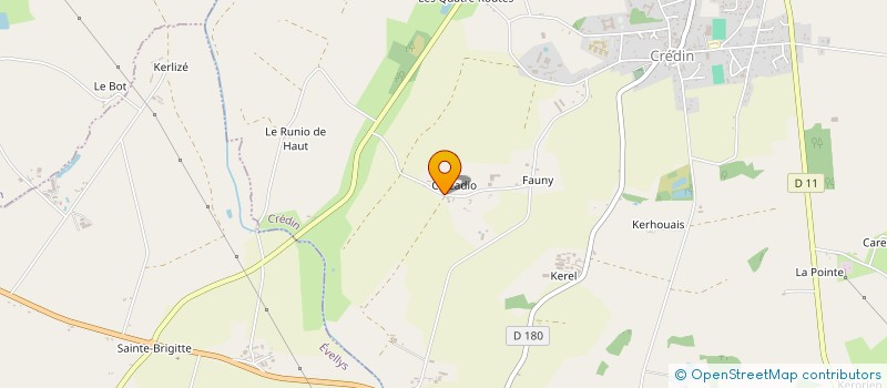 localisation de l'entreprise GUEGAN  CREDIN