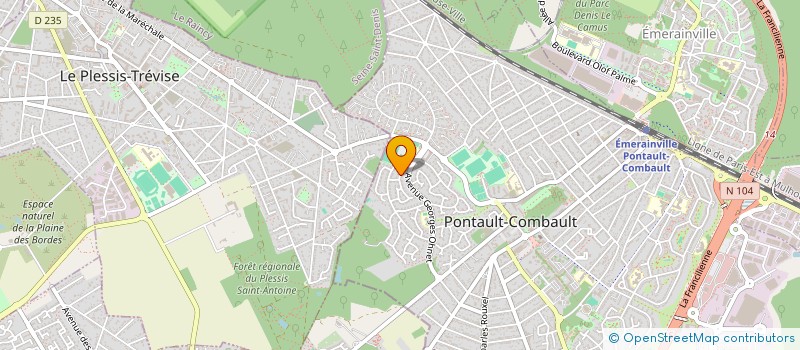 localisation de l'entreprise GUEGAN STUNT ET EQUIPEMENT à PONTAULT-COMBAULT