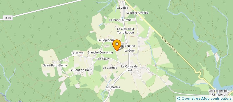 localisation de l'entreprise GUEGAN THIERRY PEINTURE  PAIMPONT