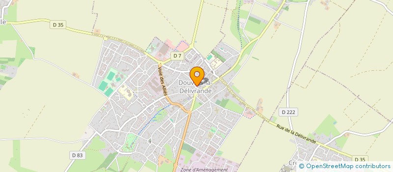 localisation de l'entreprise GUEGRE  DOUVRES-LA-DELIVRANDE