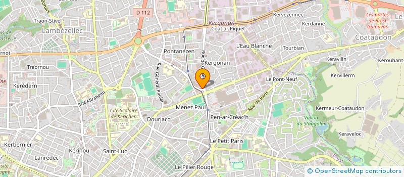 localisation de l'entreprise GUEGUEN EXPANSION à BREST
