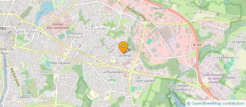 localisation de l'entreprise GUEGUIN COUVERTURE  SENE