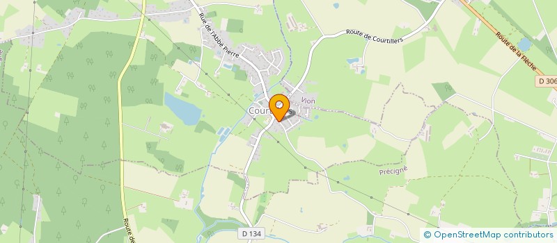 localisation de l'entreprise GUEHERY PATRIMOINE  COURTILLERS