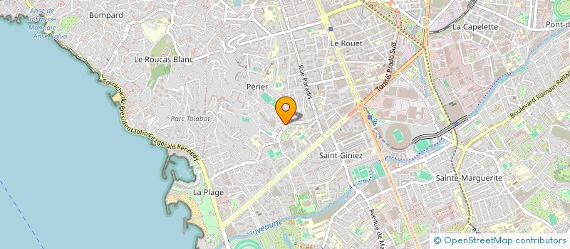 localisation de l'entreprise GUEIROUARD SPFPL SASU  MARSEILLE