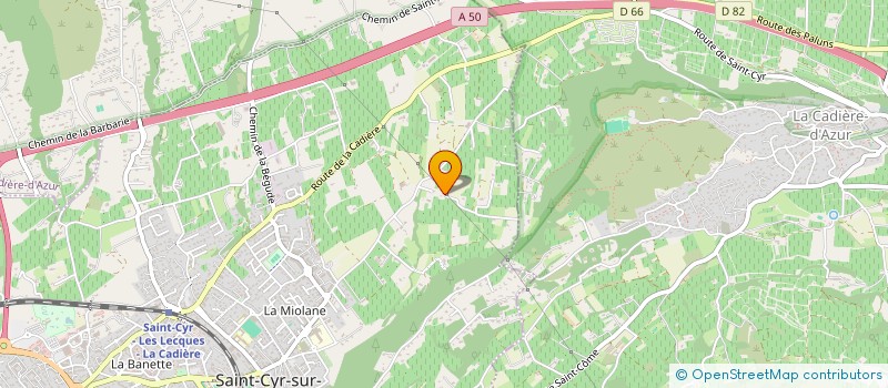localisation de l'entreprise GUEISSARD à SAINT-CYR-SUR-MER