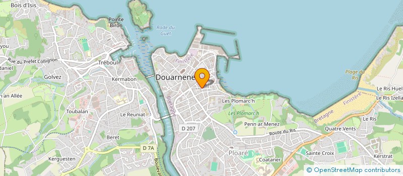 localisation de l'entreprise GUELAI à DOUARNENEZ