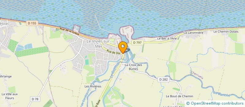 localisation de l'entreprise GUELO SARL  LE VIVIER-SUR-MER