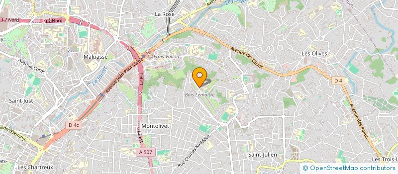 localisation de l'entreprise GUELOPTIQUE à MARSEILLE