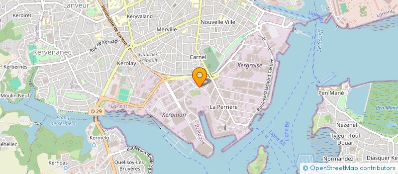 localisation de l'entreprise GUELT LORIENT à LORIENT