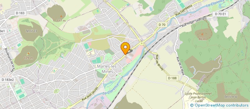 localisation de l'entreprise GUELTON  MARLES LES MINES