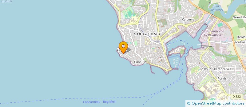 localisation de l'entreprise GUEMARINI  CONCARNEAU