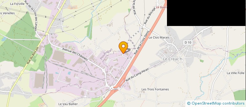 localisation de l'entreprise GUEMO SAINT CARREUC  TREGUEUX