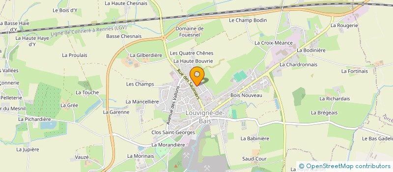 localisation de l'entreprise GUENA.SERVICES  LOUVIGNE-DE-BAIS