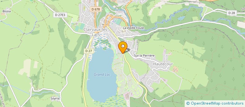 localisation de l'entreprise GUENDEZ à CLAIRVAUX-LES-LACS