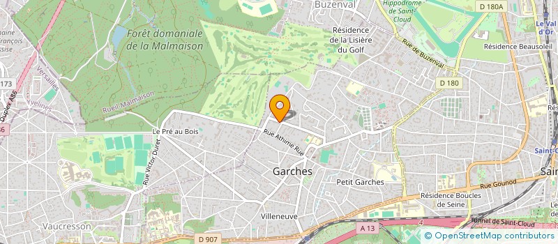 localisation de l'entreprise GUENEAU DIFFUSION à GARCHES