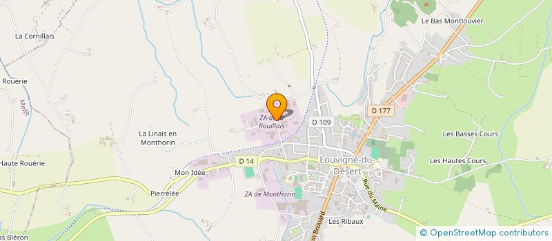 localisation de l'entreprise GUENEE MATERIAUX à LOUVIGNE-DU-DESERT