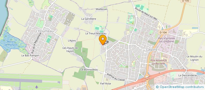 localisation de l'entreprise GUENERIE SAYAH  LAGORD