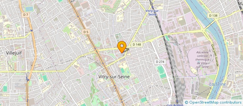 localisation de l'entreprise GUENFOUD  VITRY-SUR-SEINE