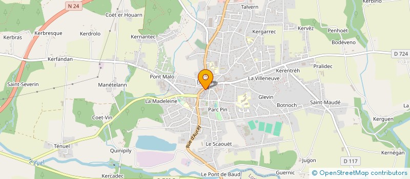 localisation de l'entreprise GUENHAEL LE ROHO  BAUD