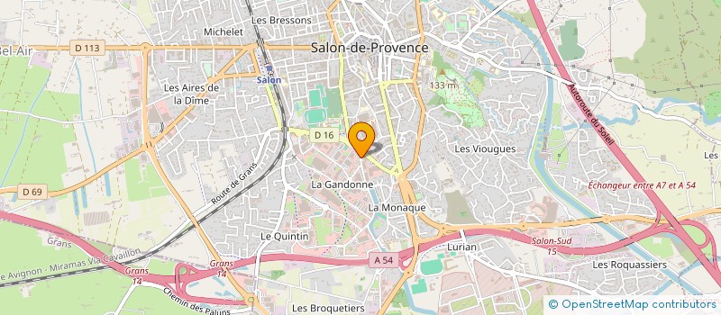 localisation de l'entreprise GUENI GENIE CLIMATIQUE  SALON-DE-PROVENCE