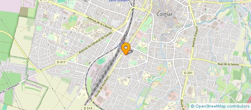 localisation de l'entreprise GUENIEVRE  COLMAR