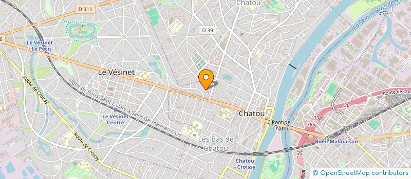 localisation de l'entreprise GUENIEVRE BALTAGI à LE VESINET