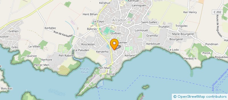 localisation de l'entreprise GUENIOC  ARRADON