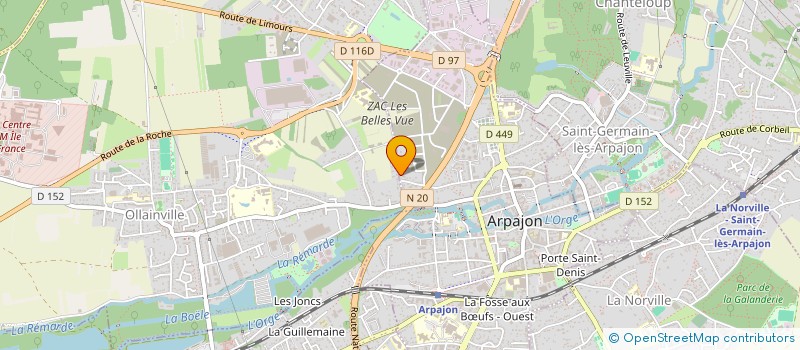 localisation de l'entreprise GUENLER  ARPAJON