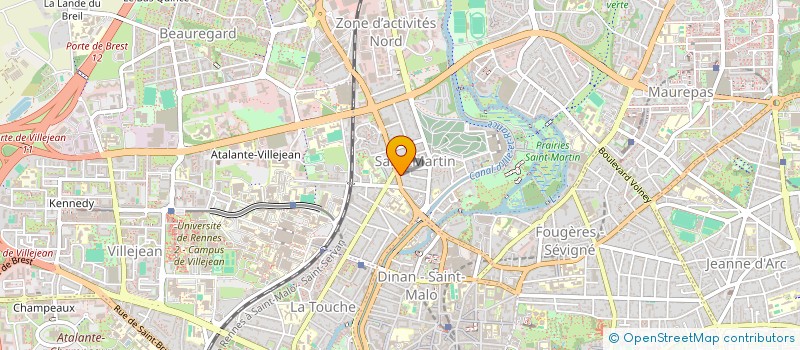 localisation de l'entreprise GUENNO IMMOBILIER SAINT MARTIN  RENNES