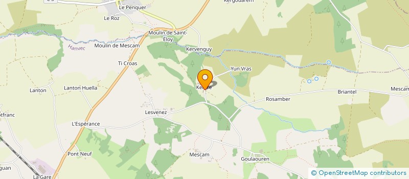 localisation de l'entreprise GUENNOU à HANVEC