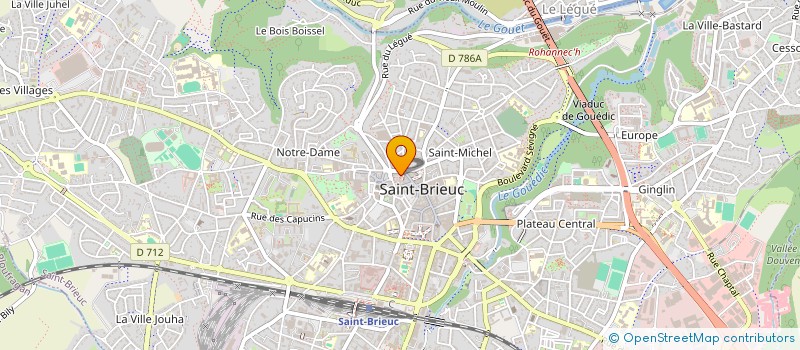 localisation de l'entreprise GUENO à SAINT-BRIEUC